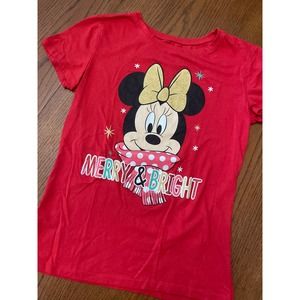 Disney Minnie Mouse Holiday Shirt Size L